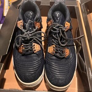 Jordan Navy and Brown Sneakers